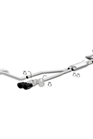 MagnaFlow 20-21 Ford Explorer 3.0L V6 Dual Exit Quad Black Chrome Tip Street Series Cat-Back Exhaust Special Discount