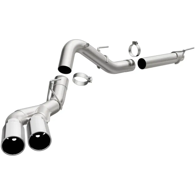 Same Day Shipping MagnaFlow CatBack 2018 Ford F-150 V6-3.0L Dual Exit Polished Stainless Exhaust - MF Series