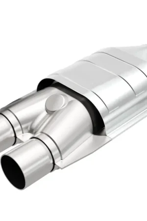 MagnaFlow Conv Univ 2inch Inlet/2.5inch Outlet Dual/Single Oval Shape Premium