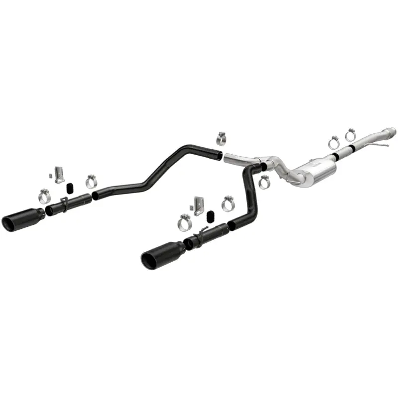 While Supplies Last MagnaFlow 2019 Chevy Silverado 1500 V8 5.3L/V6 4.3L Street Series Dual Exit Exhaust w/ Black Tips