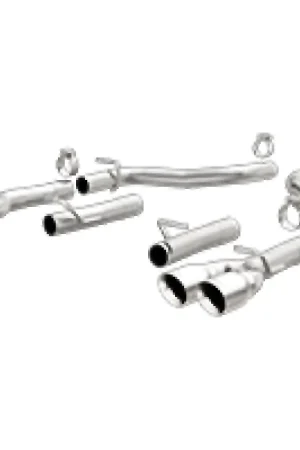 MagnaFlow Axle-Back, SS, 2.5in, Quad Split Rear 3.5in Tip 2015 Dodge Challenger 3.6L V6 Certified