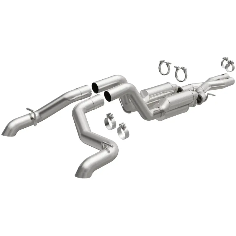 MagnaFlow Cat-Back 2021 Jeep Wrangler 6.4L Rock Crawler Series Dual Exit Stainless Exhaust Crafted