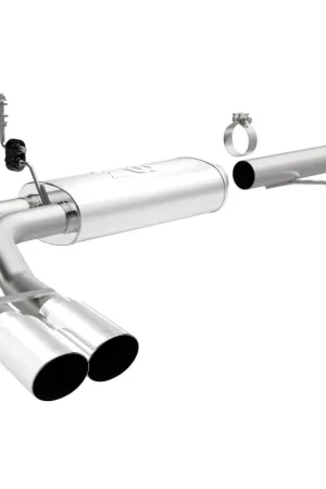 Professional Grade Magnaflow 14 Chev Silverado V8 5.3L CC/EC Dual Same Side Before P/S Tire Exit SS Cat Back Perf Exh