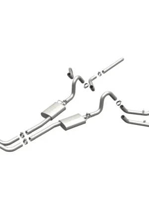 MagnaFlow SYS C/B 84-87 Buick Regal V6 3.8L Turbocharged SS 2.5in Street Series Dual Split Rear Exit Budget