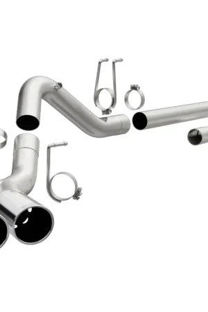 Free Returns MagnaFlow 08-17 Ford F-250/F-350/F-450 4.6L/6.7 DPF-Back SS 4in Dual Single Passenger Side Rear Exit