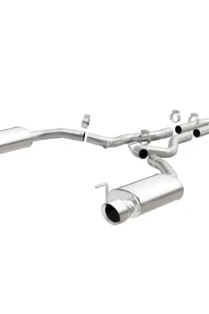 MagnaFlow Cat Back, SS, 2.5in, Street, Dual Split Polished 4.5in Tips 2015 Ford Mustang Ecoboost Bulk Order