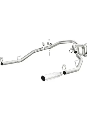 Magnaflow 09-13 Dodge Ram 1500 V6 3.6L Dual Spilt Rear Exit Polished Stainless C/B Perf Exhaust Factory Price
