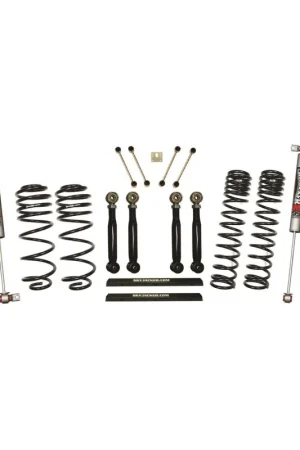 Skyjacker 97-02 Jeep TJ 4in D-Rate Long Travel Kit w/ Adj FR/RR Lower Flex Links/M95 Monotube Shocks Low Price