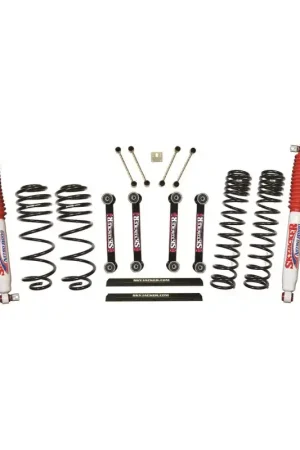High Quality Skyjacker 03-06 Jeep TJ 4in D-Rate Long Travel Kit w/ OE FR/RR Lower Links/Nitro 8000 Shocks