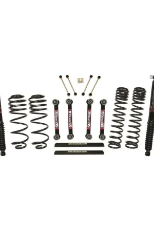 Skyjacker 03-06 Jeep TJ 4in D-Rate Long Travel Kit w/ OE FR/RR Lower Links/Black Max Shocks Holiday Sale