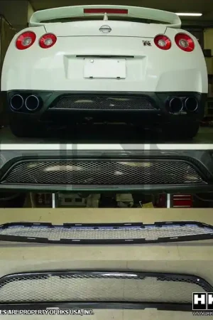 Nissan GT-R HKS GT-R Superior Finisher Rear Bumper Grille - 34005-AN001 Free Returns