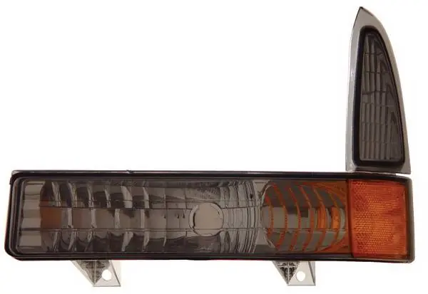 Modern Ford Superduty Anzo Parking Lights - Smoke with Amber Reflector - 511041