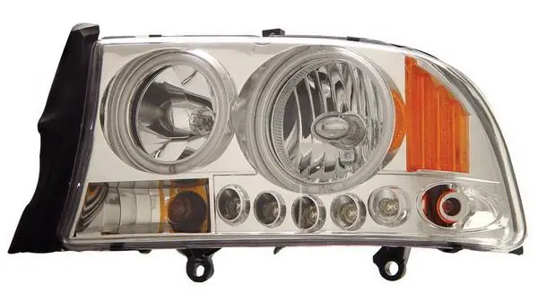 Dodge Durango Anzo Headlights - Crystal Clear Chrome with Amber Reflectors - 1PC - 111059 Mega Sale