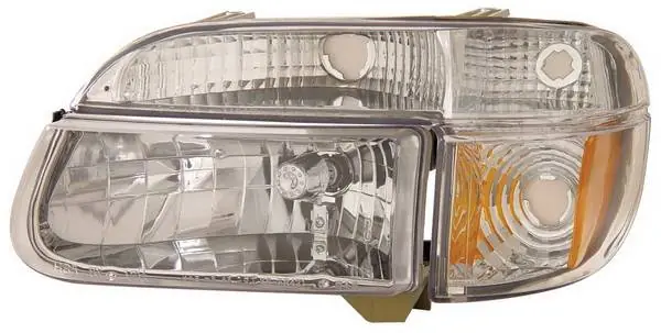 Ford Explorer Anzo Headlights - Crystal with Amber Corner Chrome - 111040 Best Seller