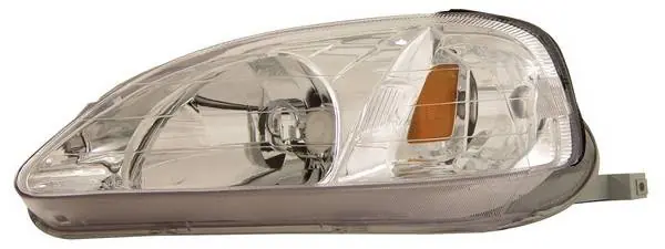 Honda Civic Anzo Headlights - Chrome with Amber Reflectors - 121179 In Demand