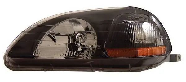 Honda Civic Anzo Headlights - Crystal & Black - 121067 Premium