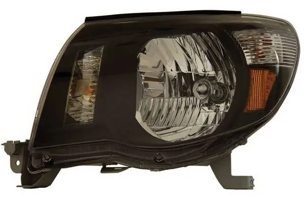 Toyota Tacoma Anzo Headlights - Black with Amber Reflectors - 121191 Crafted