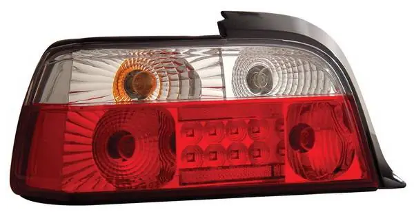 BMW 3 Series 2DR Anzo LED Taillights - Red & Clear - 321002 Same Day Shipping