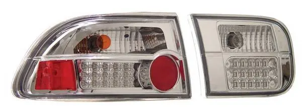 Honda Civic 2DR & 4DR Anzo LED Taillights - G2 - Chrome - 321087 Buy Online