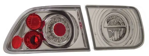 Honda Civic 2DR Anzo LED Taillights - G2 - Chrome - 321038 Premium