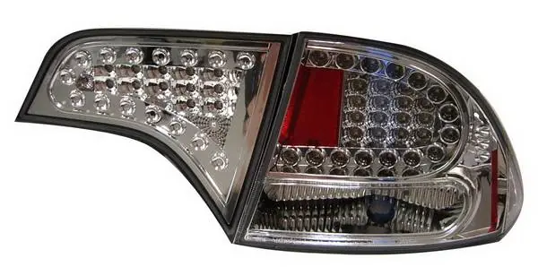 Exclusive Honda Civic 4DR Anzo LED Taillights - All Chrome - 4PC - 321151