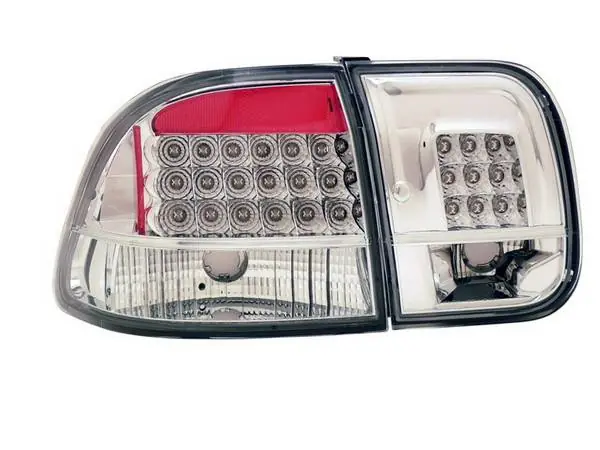 Honda Civic 4DR Anzo LED Taillights - All Chrome - 4PC - 321156 Worldwide Shipping