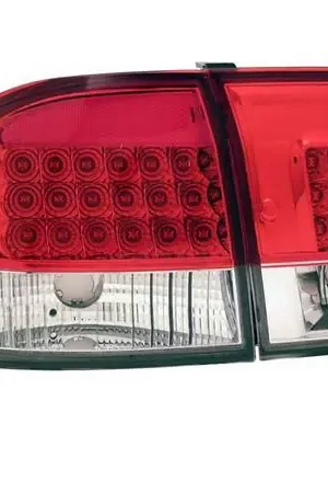 Honda Civic 4DR Anzo LED Taillights - Red & Clear -4PC - 321155 Handmade