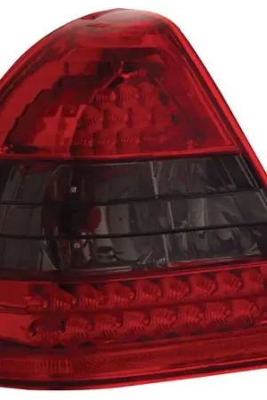 Markdown Mercedes-Benz C Class Anzo LED Taillights - Crystal Lens - Red & Smoke - 321112