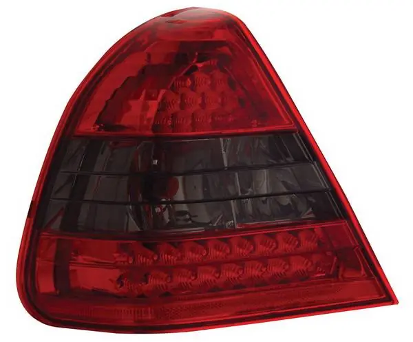 Markdown Mercedes-Benz C Class Anzo LED Taillights - Crystal Lens - Red & Smoke - 321112