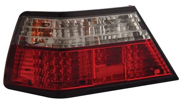 Time-Limited Mercedes-Benz E Class Anzo LED Taillights - Crystal Lens - Red & Clear - 321051
