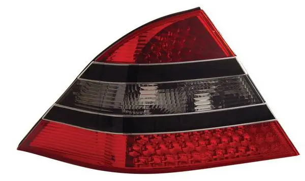 Exclusive Mercedes-Benz S Class Anzo LED Taillights - Red & Smoke - Black Center - 321118