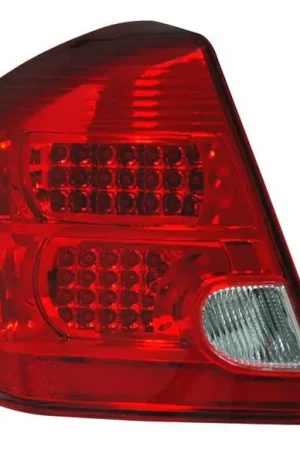Same Day Shipping Nissan Sentra Anzo LED Taillights - Red & Clear - 321166