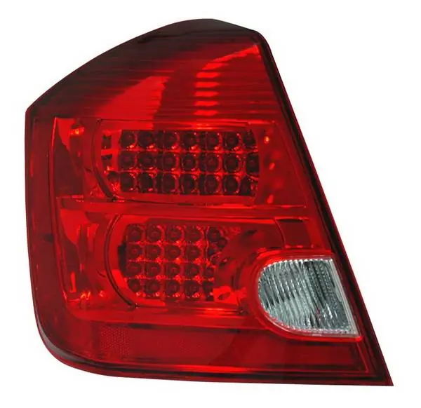 Same Day Shipping Nissan Sentra Anzo LED Taillights - Red & Clear - 321166