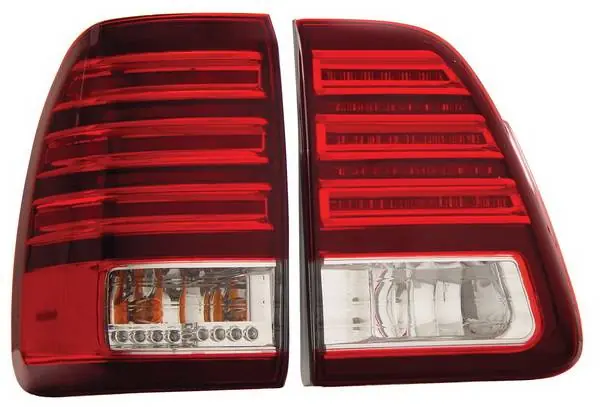 Toyota Land Cruiser Anzo LED Taillights - Red & Clear - 311085 Free Returns