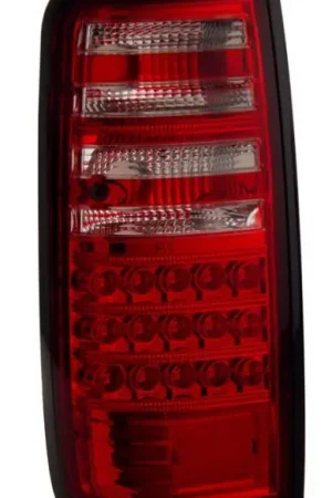 Budget Toyota Land Cruiser Anzo LED Taillights - Red & Clear - 311095