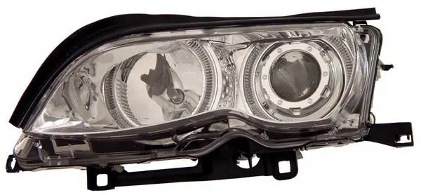 Cheap BMW 3 Series 4DR Anzo Projector Headlights - Chrome & Clear with Halos - 121212