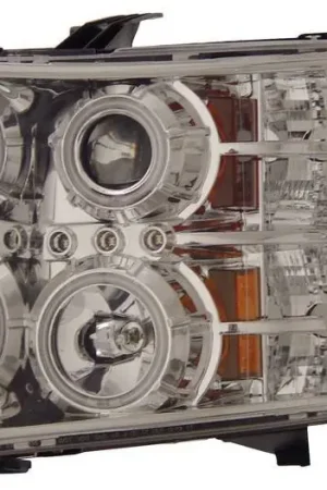 Best Choice Chevrolet Silverado Anzo Projector Headlights - with Halo - Chrome & Clear with Amber Reflectors - 111086