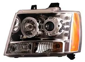 Exclusive Chevrolet Tahoe Anzo Projector Headlights - Chrome & Clear with Halos - 111108