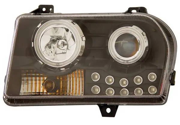 Chrysler 300 Anzo Projector Headlights - with Halo - Black & Clear with Amber Reflectors - 121152 Latest