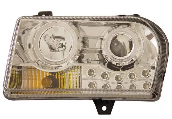 Chrysler 300 Anzo Projector Headlights - with Halo - Chrome & Clear with Amber Reflectors - 121136 Budget