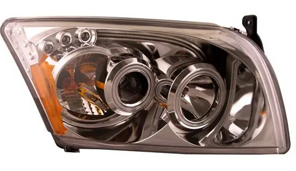 Markdown Dodge Caliber Anzo Projector Headlights - Chrome & Clear Halos - CCFL - 121213