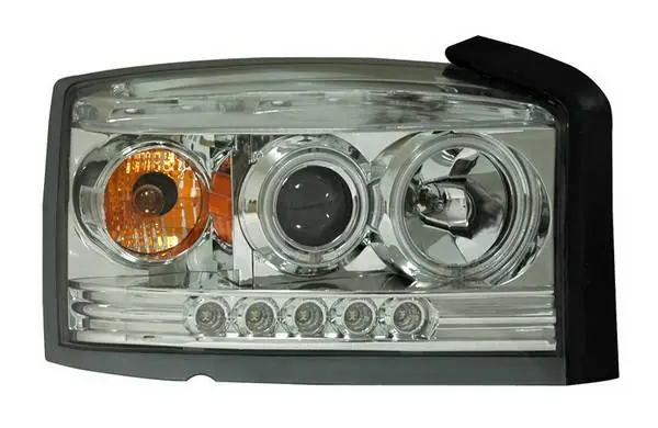 Special Offer Dodge Dakota Anzo Projector Headlights - Chrome & Clear with Halos - 111123