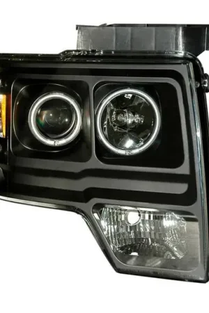 Flash Sale Ford F150 Anzo Projector Headlights - Halo Black & Clear & Amber - CCFL - 111161
