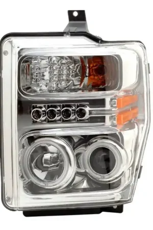 Money Back Guarantee Ford Superduty Anzo Projector Headlights - Chrome with Halos - CCFL - 111129