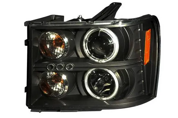 Best Price GMC Sierra Anzo Projector Headlights - Black & Clear with Halos - 111125