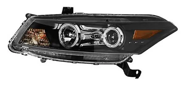 Honda Accord 2DR Anzo Projector Headlights - Halo Black Clear Amber - CCFL - 121258 Limited Edition