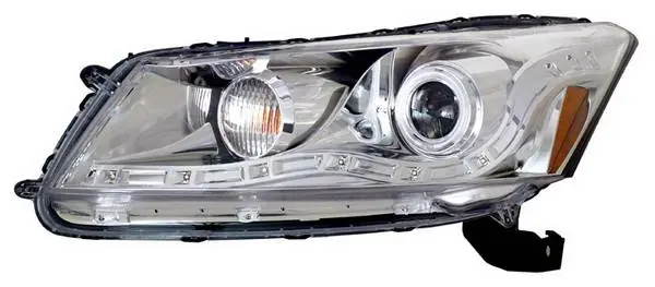 Wholesale Honda Accord 4DR Anzo Projector Headlights - Halo Chrome & Clear Amber- CCFL - 121253