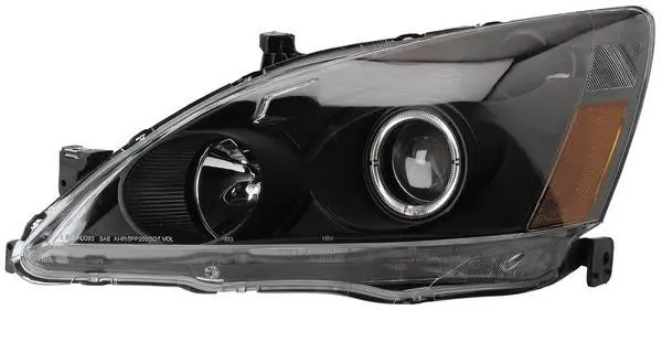 Honda Accord Anzo Projector Headlights - with Halo Black - 121046 In Demand