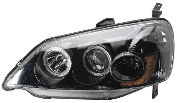 Honda Civic 2DR & 4DR Anzo Projector Headlights - with Halo Black - 121055 Free Returns