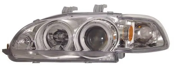 Honda Civic 2DR Anzo Projector Headlights - Chrome Clear with Halo - CCFL - 1PC - 121150 One Day Deal